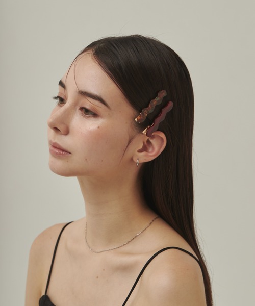 ❤︎ヘアピン❤︎ セール】シルバーリボンぱっちんピン（ヘアピン）｜cuorequal