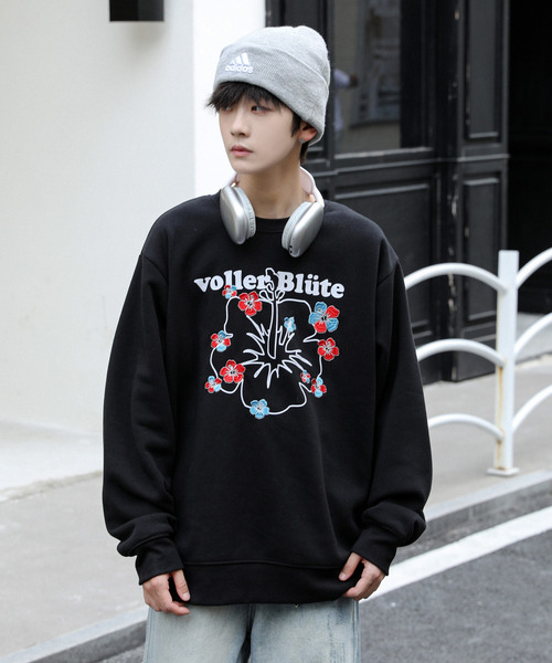 MiLKBOY ドーナッツプリントパーカー 総柄 トレーナー スウェット