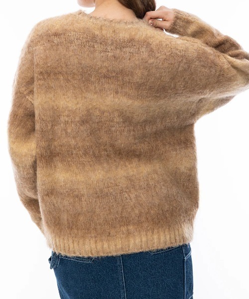 ニット セーター RVCA レディース BIG RVCA KNIT セーター/ルーカロゴシャギークルーネックセーター レディース RVCA ニット セーター レディース BIG KNIT セーター/ルーカロゴ