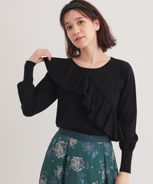 SunaUna ニット セーター 「6色展開／大人フェミニン」アシメ
