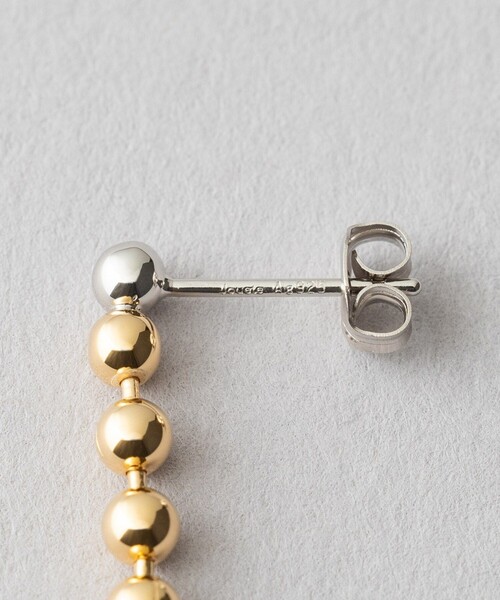 Jouete（ジュエッテ） ピアス ピアス ボールチェーン コンビカラー