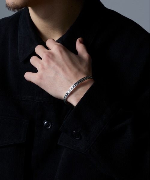 KT2　vintage bangleヴィンテージストーンバングル SPOOL BANGLE NARROW - half wound [18KYG / SILVER] - WUNDER