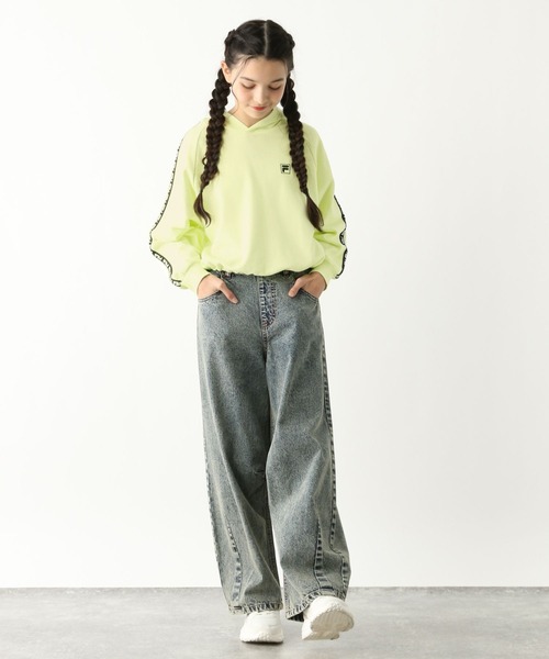 GLOBAL WORK（グローバルワーク） パーカー FILA/コラボショート