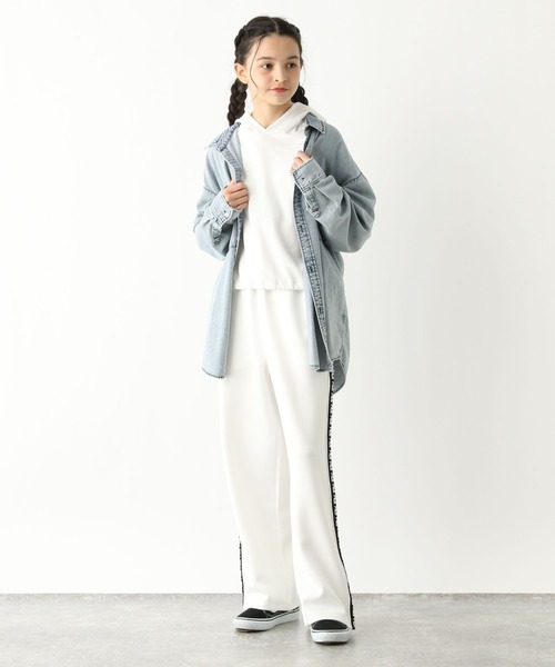 GLOBAL WORK（グローバルワーク） パーカー FILA/コラボショート