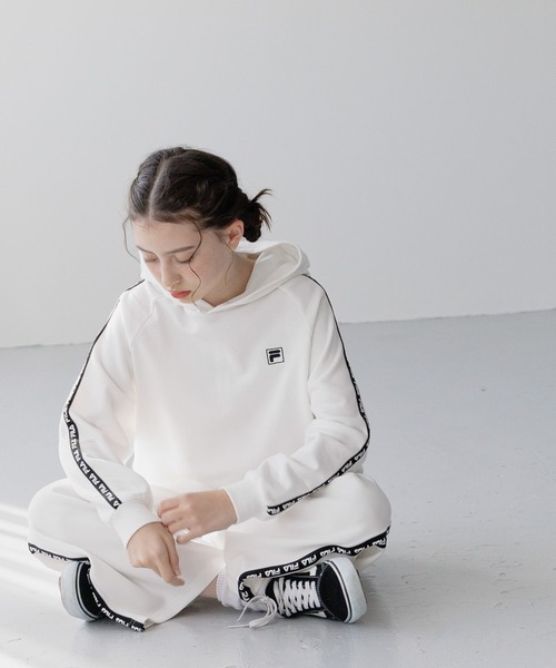 GLOBAL WORK（グローバルワーク） パーカー FILA/コラボショート