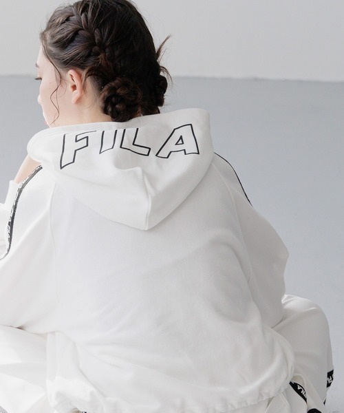 GLOBAL WORK（グローバルワーク） パーカー FILA/コラボショート