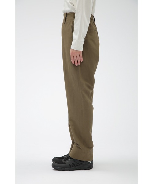 MARGARET HOWELL パンツ WOOL LINEN PLAINWEAVE メンズ