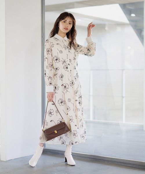 岩間恵 シュノン フラワーフロッキーセットワンピース - メルカリ