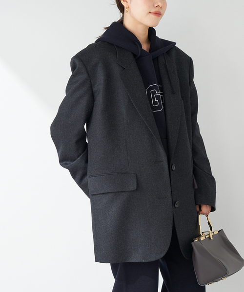 plage（プラージュ） テーラードジャケット 38 チャコールグレー