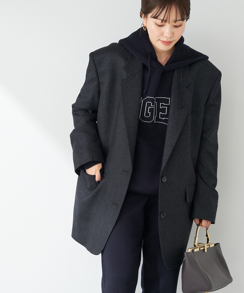 plage（プラージュ） テーラードジャケット 38 チャコールグレー