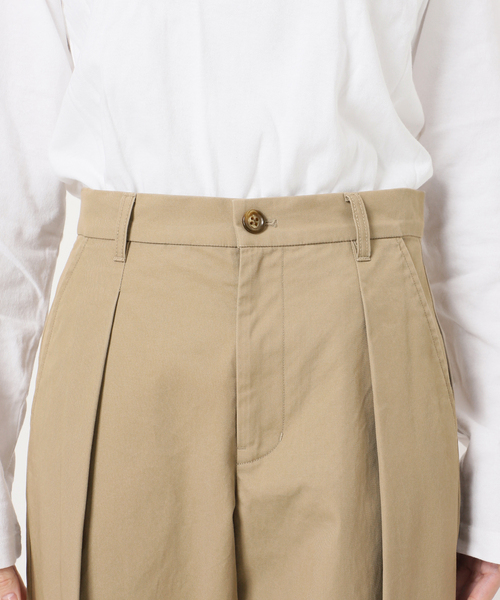 JOURNAL STANDARD relume ベルト付きタックチノパンツ　新品 JOURNAL STANDARD relume ベルト付きタックチノパンツ 新品