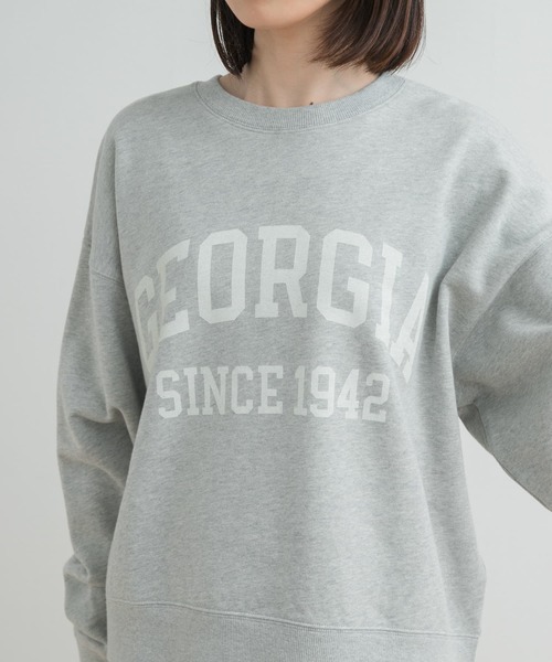 URBAN RESEARCH DOORS トレーナー スウェット カレッジロゴ