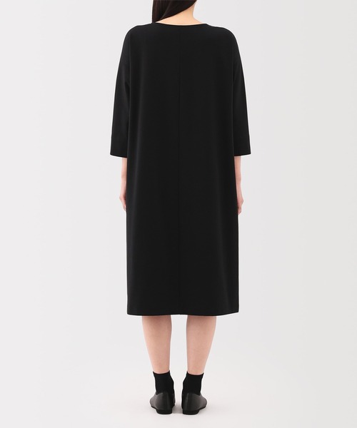 無印良品（MUJI） ワンピース 婦人 二重編み七分袖ワンピース