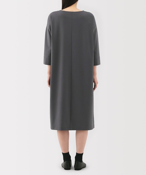 無印良品（MUJI） ワンピース 婦人 二重編み七分袖ワンピース