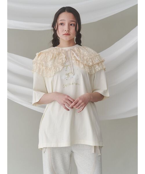 merry jenny つけ襟 付け襟 flower frill 2wayつけ襟 : ZOZOTOWN