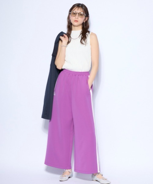 Kappa（カッパ） パンツ ジャージ トラックワイドパンツ レディース
