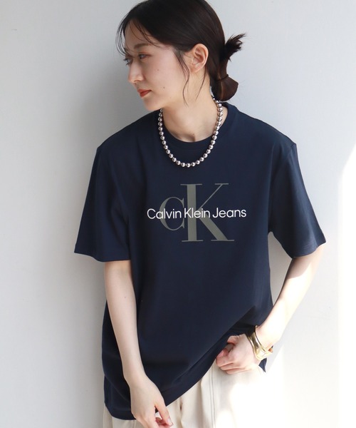   JEANS カルバンクライン クルーネックTシャツ 希少 Tシャツ - スタンダードロゴ リラックス クルーネックTシャツ