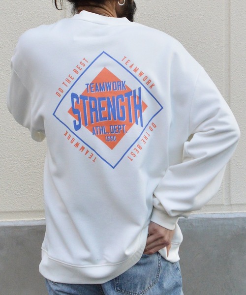 トレーナー スウェット 「MODISH GAZE」STRENGTH裏毛スウェット レディース メンズ