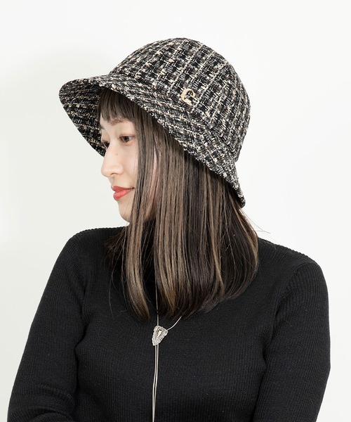 「CA4LA」 ハット ONESIZE ブラック レディース_画像7