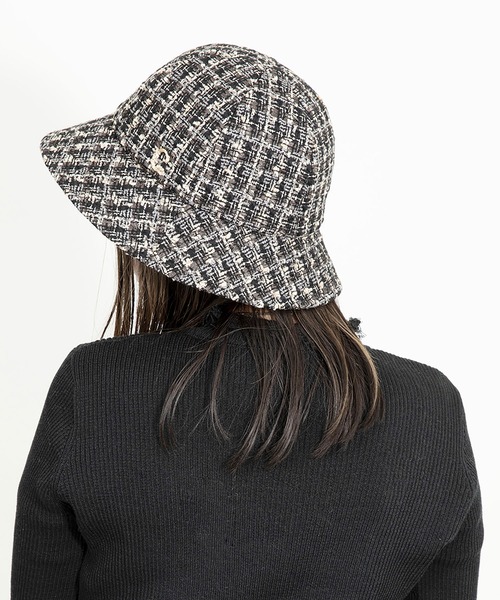 「CA4LA」 ハット ONESIZE ブラック レディース_画像8