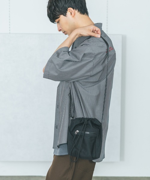 PORTER メッシュ巾着ショルダーバッグ サコッシュベージュ PORTER