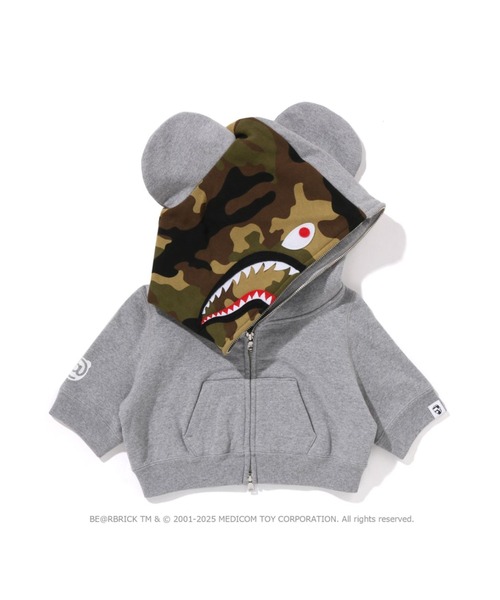 A Bathing Ape シャークパーカー ベアブリック 10月3日発売 BAPE CAMO SHARK HOODIE BE@RBRICK 100% 400