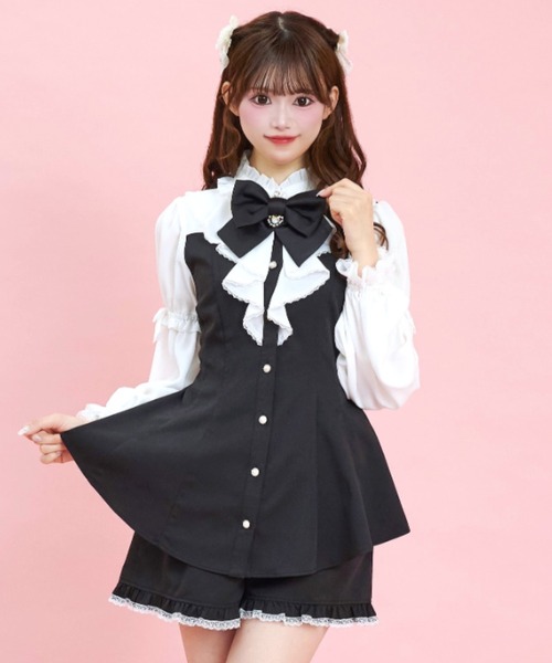 Secret Honey セットアップ Secret Honey セットアップ ロングラッフルビスチェライク