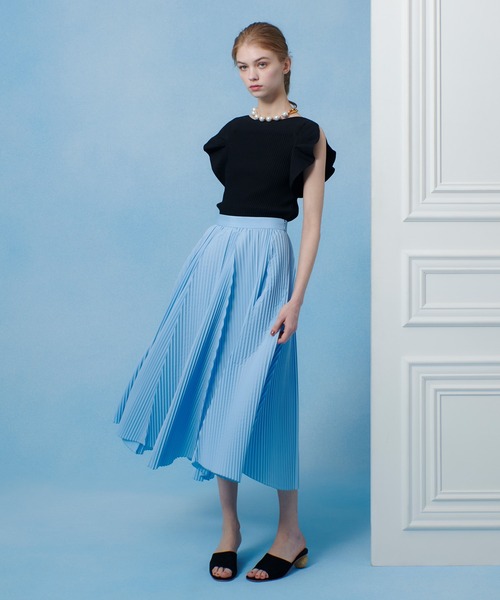 ニット セーター 「LOULOU WILLOUGHBY」ヘムファープルオーバー レディース LOULOU WILLOUGHBY】ペプラムニットプルオーバー|allureville