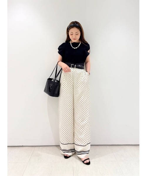 未使用品　Loulou Willoughby ケミカルレースボーダーニット 未使用品 Loulou Willoughby ケミカルレースボーダーニット