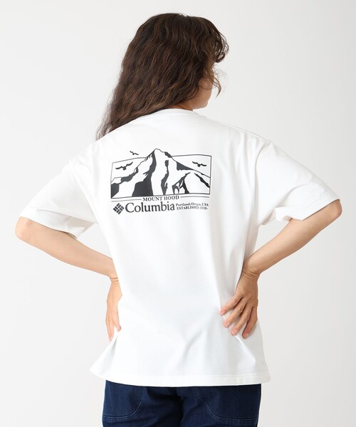 tシャツ Columbia／ロマビスタグラフィック ショートスリーブ Tシャツ／コロンビア／気温30℃超え／吸湿・速乾／UVカット／半袖Tシャツ レデ Columbia tシャツ Columbia／ロマビスタグラフィック ショート