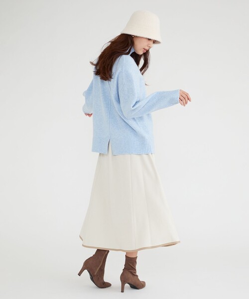 「Feroux」 長袖ニット F ブルー レディース_画像9