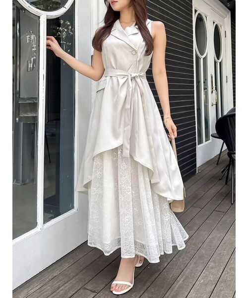 dazzlin ドレープタックレイヤードワンピース dazzlin ワンピース ドレープタックレイヤードワンピース
