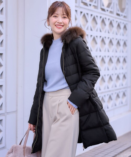 any SiS 新品　コート サイズ3 ウールライクノーカラー ロングコート / ANY SIS | ファッション通販