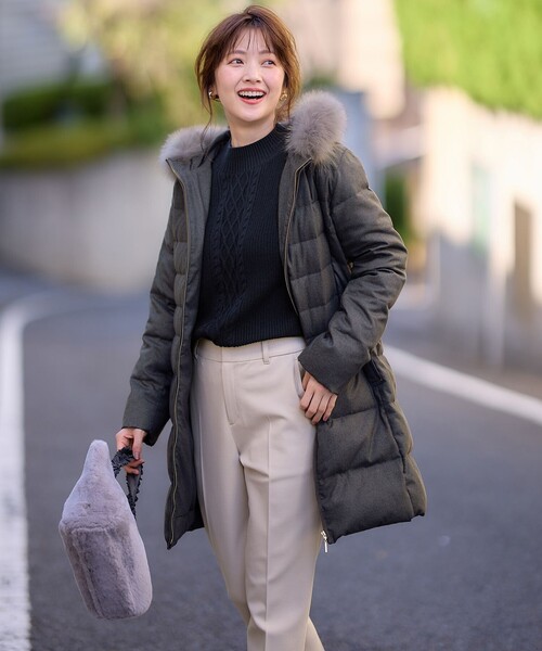 ANY SIS（エニィスィス） ダウンコート 3 ブラック レディース