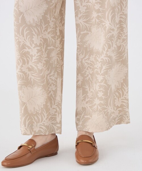 SOULEIADO（ソレイアード） パンツ レーヨンツイルプリント イージー