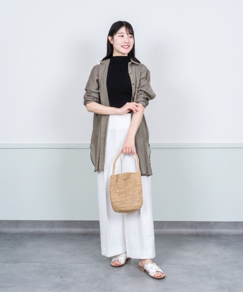 MADE IN MADA☆ティーブラウン バケツ型かごバッグ・新品に近い かごバッグ エコバッグ レディース メイドインマダ ハンドバッグ
