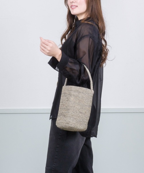 MADE IN MADA バケツ型 かごバック セール】【MADE IN MADA /メイドインマダ】かごバッグ ラフィア