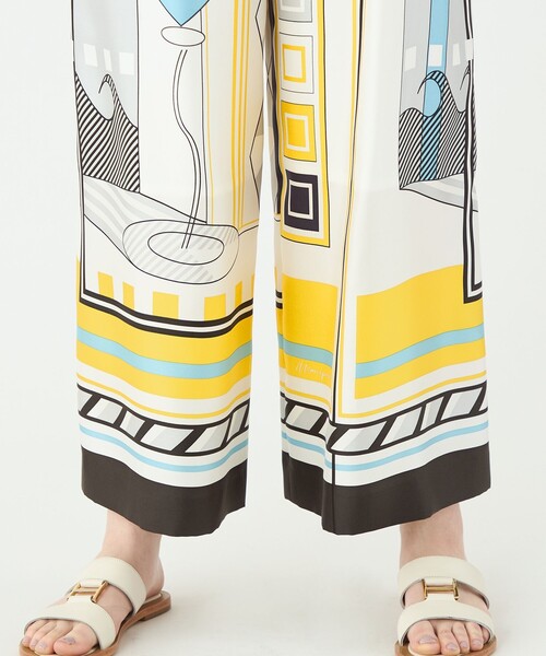 ワイドパンツ パンツ 「別注」manipuri for Ballsey Cocktail イージーワイドパンツ レディースの画像
