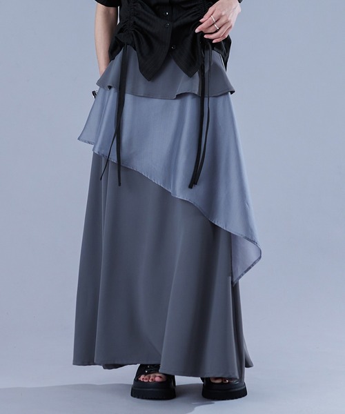 Ellno de Mavie（エルノデメヴィ） スカート ラッフルシアーレイヤード