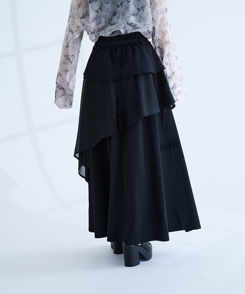 ＊NOTRE emor ＊レイヤード＊シアーピックスカート＊新品 NOTRE emor レイヤードシアーピックスカート 【公式通販】