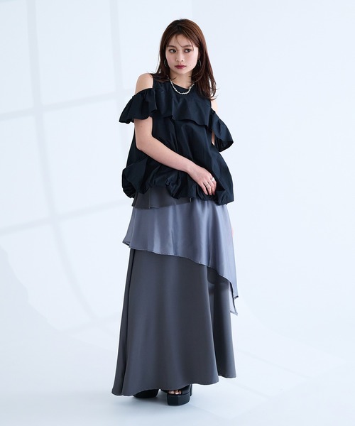 Ellno de Mavie（エルノデメヴィ） スカート ラッフルシアーレイヤード