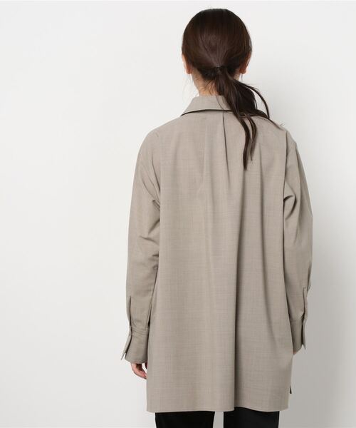 「Demi-Luxe BEAMS」 長袖ブラウス 38 ブラック レディース Demi-Luxe BEAMS 「Demi-Luxe BEAMS」 長袖シャツ 38 ブラック