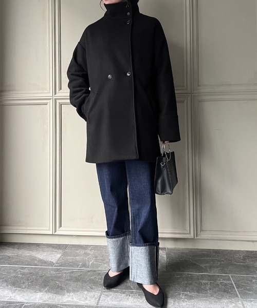 「JUNOAH」 コート X-LARGE アイボリー レディース_画像3