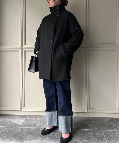 「JUNOAH」 コート X-LARGE アイボリー レディース_画像4