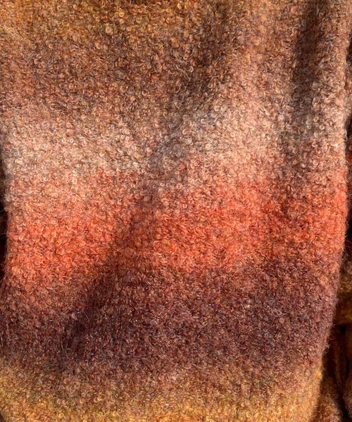 「kutir」 長袖ニット LARGE ブラウン メンズ_画像2