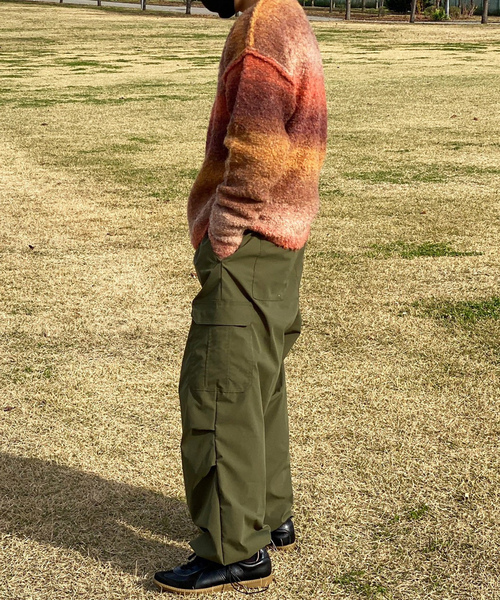 「kutir」 長袖ニット LARGE ブラウン メンズ_画像6