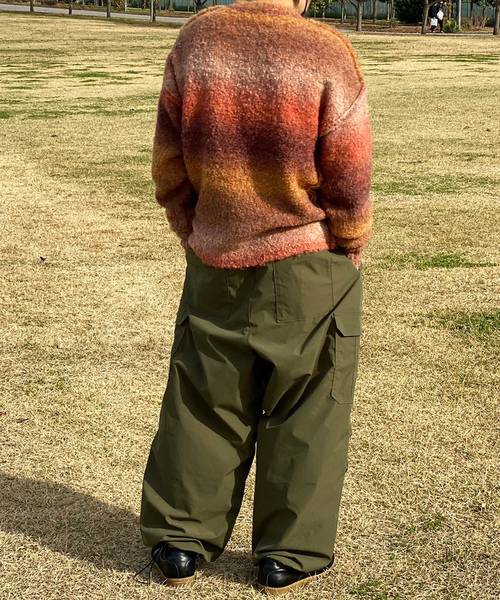 「kutir」 長袖ニット LARGE ブラウン メンズ_画像7