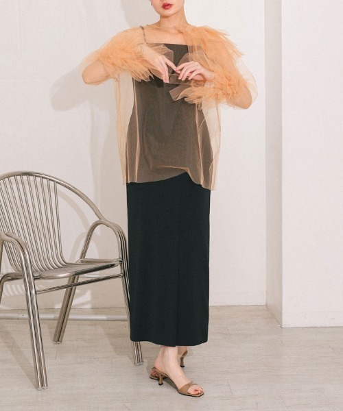 DONOBAN ドレス 「ANDRESD」blooming tulle dress「ブルーミング