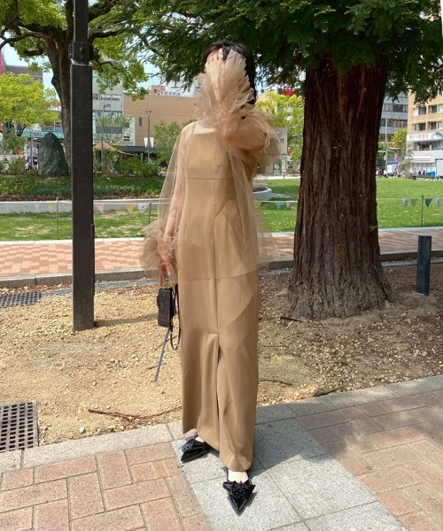 ANDRESD アンドレスド blooming tulle dress blooming tulle dress ブルーミングチュールドレス（ドレス