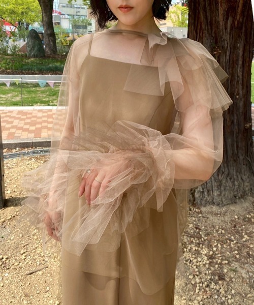DONOBAN ドレス 「ANDRESD」blooming tulle dress「ブルーミング